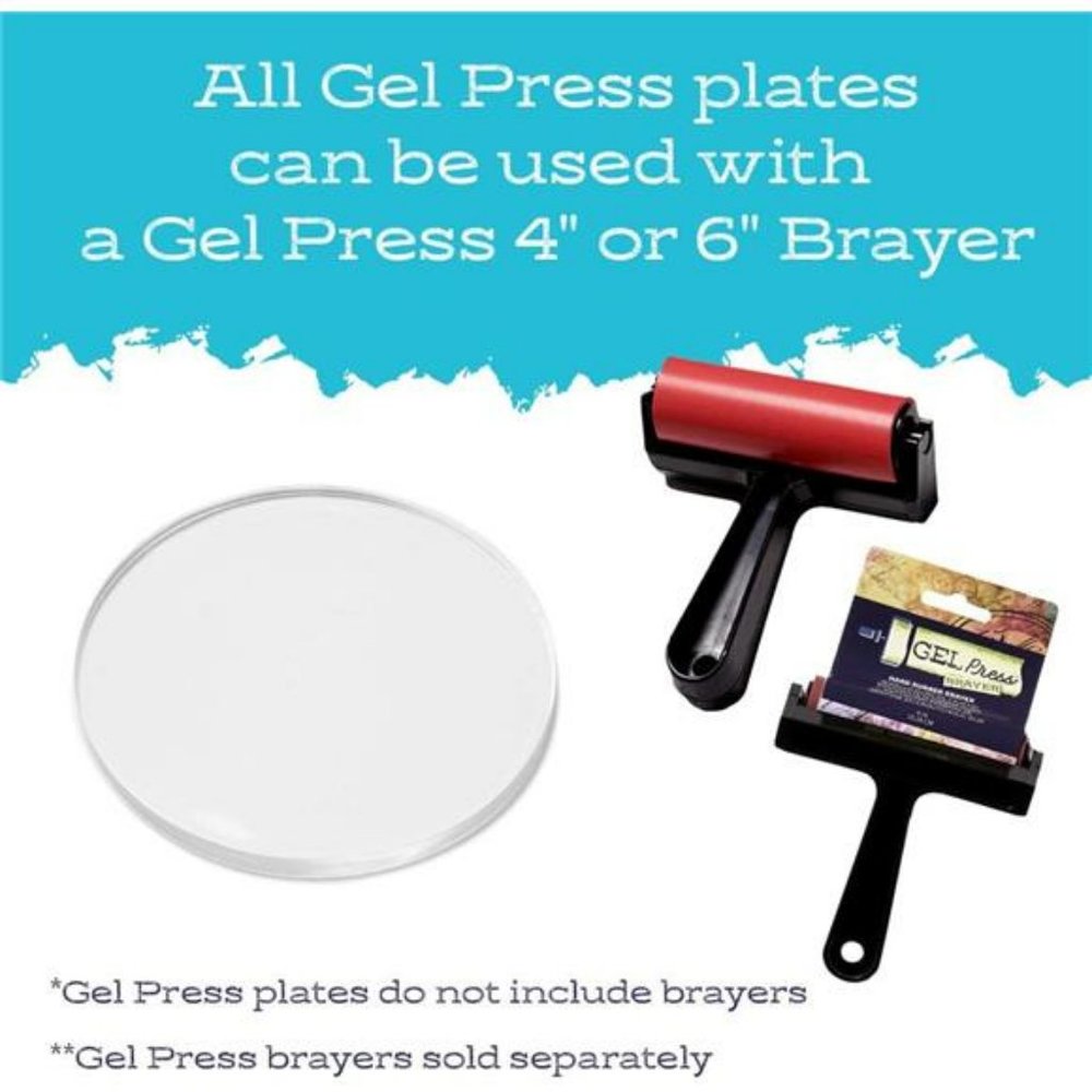Gel Press Gel Printing Plate 6" Circle - Picture 5 of 7